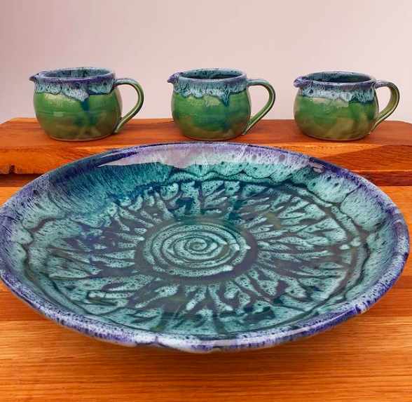 NMPottery's tweet photo. Dishes and jugs just out from a successful firing! 
DM or contact us at https://t.co/taG5GL8m3i for details. https://t.co/1LpSSv3jj9