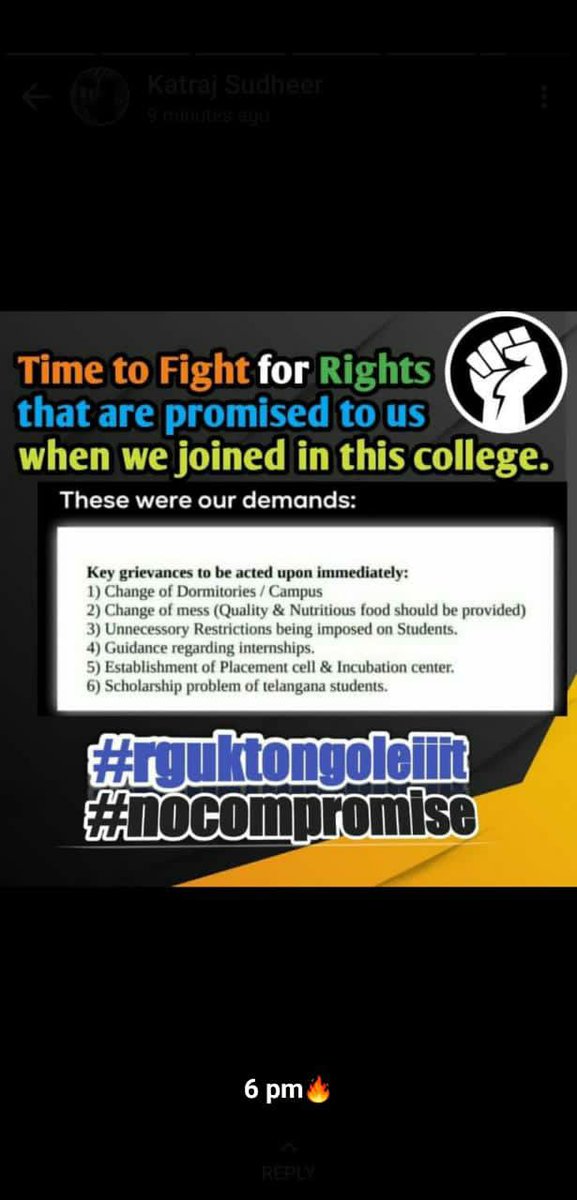 Bhanu22041's tweet photo. Demand for our basic needs
#Wewantnewcampus 
#RGUKTIIITONGOLE 
#NoCompromise 
#rguktongole 

@ysjagan @AudimulapSuresh 
@SakshiHDTV @AICTE_INDIA 
@NAAC_India @ncbn @etvteluguindia @TV9Telugu https://t.co/NbVqBxFD8n https://t.co/1ed0FwvBOH