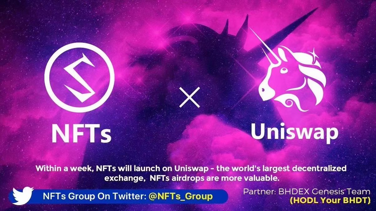 错过2020年DeFi浪潮，不要再错过2021年NFT狂潮，埃隆•马斯克女友Grimes都加入NFT大军卖NFT艺术品，20分钟收入600万美元，What are you waiting for（你还在等什么）？错过10倍的Paint，错过100倍的Hoge，请不要错过NFTS
UNISWAP唯一USDT/NFTs合约地址:
0x6599fc3e77cbfa6f6e9cac605a30b1e78827eba0