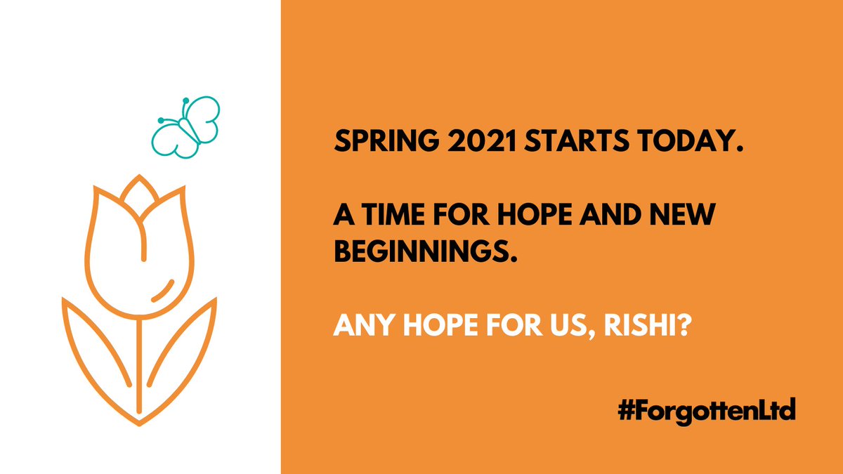 Coming up to a year - and another Spring in the UK.
We've already lost 1000s of #ForgottenLtd companies.
We continue to ask <a href="/RishiSunak/">Rishi Sunak</a> for help to prevent more small business closures and the loss of millions of job.
We need support...and hope.
#DISS
<a href="/BorisJohnson/">Boris Johnson</a> <a href="/DavidDavisMP/">David Davis MP</a>