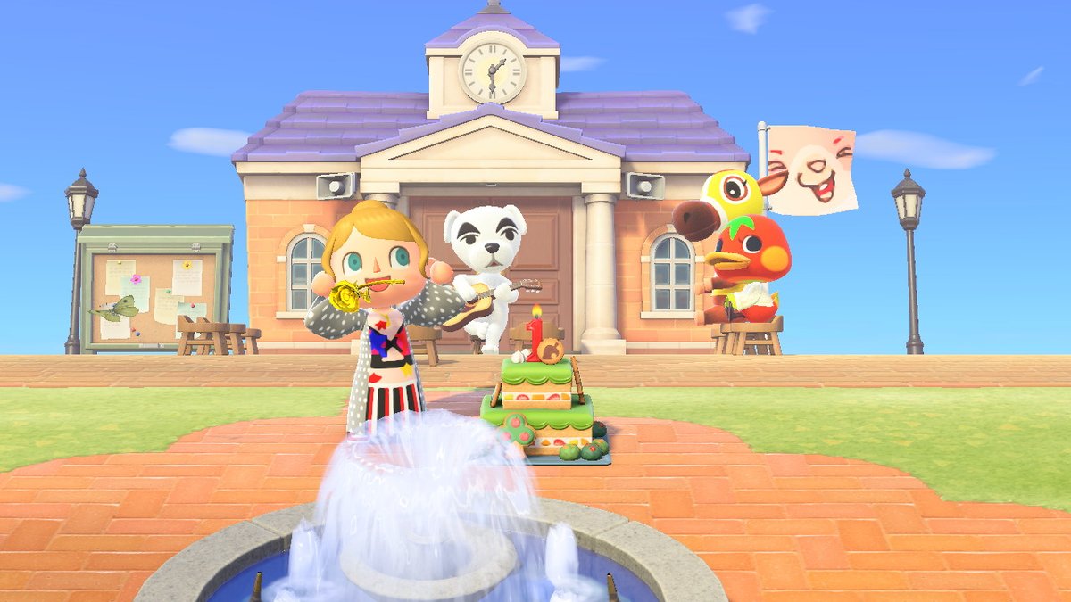 ClockTownACNH's tweet photo. 1 año desde que salió Animal Crossing New Horizons🥳......Que rápido pasa el tiempo🤯 Felicidades a mi otra isla Espalta! Ya 1 año viviendo allí😍 #AnimalCrossing #AnimalCrossingNewHorizons #AC #ACNH #Nintendo #NintendoSwitch #AnimalCrossingcode #AnimalCrossingDesings #ClockTown https://t.co/hSfzJaFKeO