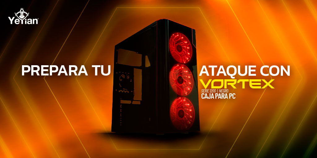 yeyian_es's tweet photo. 🎮🔴Vortex Serie 1200, con flujo de aire de 3 ventiladores led rojo, y uno traseso para que garantice un rendimiento mejor de tu Pc. Dale un Toque nuevo a tu Pc. 
🛒https://t.co/8ZHuj2xltt
#yeyian #vortex #gamersespaña #rgbgaming # #juegospc #cajapc #pcextreme #pcgamingsetup https://t.co/JvDqPUGDWj