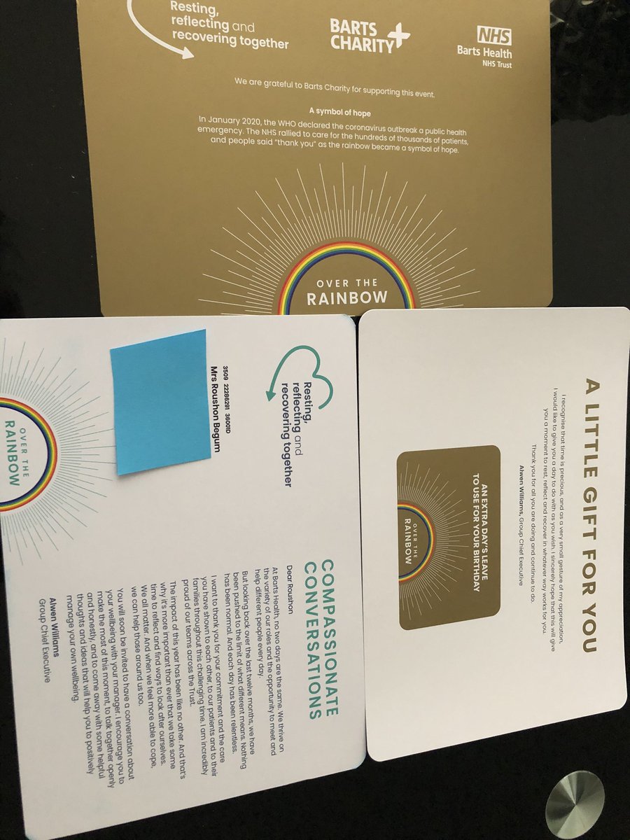 Roushon Begum (@begumroushon) on Twitter photo What a lovely post I just received this morning! Feeling so happy and valued. Hats off to our senior leadership team for supporting us all way through. Thank- you and love you all.💙<a href="/A_WilliamsNHS/">Dame Alwen Williams</a> <a href="/ChesserAlistair/">Alistair Chesser</a> <a href="/jackie_RLME/">Jackie Sullivan</a> <a href="/LoisWhittaker7/">Lois Whittaker</a> <a href="/mdstbarts/">Charles Knight OBE</a> <a href="/NHSBartsHealth/">Barts Health</a> What a lovely post I just received this morning! Feeling so happy and valued. Hats off to our senior leadership team for supporting us all way through. Thank- you and love you all.💙<a href="/A_WilliamsNHS/">Dame Alwen Williams</a> <a href="/ChesserAlistair/">Alistair Chesser</a> <a href="/jackie_RLME/">Jackie Sullivan</a> <a href="/LoisWhittaker7/">Lois Whittaker</a> <a href="/mdstbarts/">Charles Knight OBE</a> <a href="/NHSBartsHealth/">Barts Health</a>