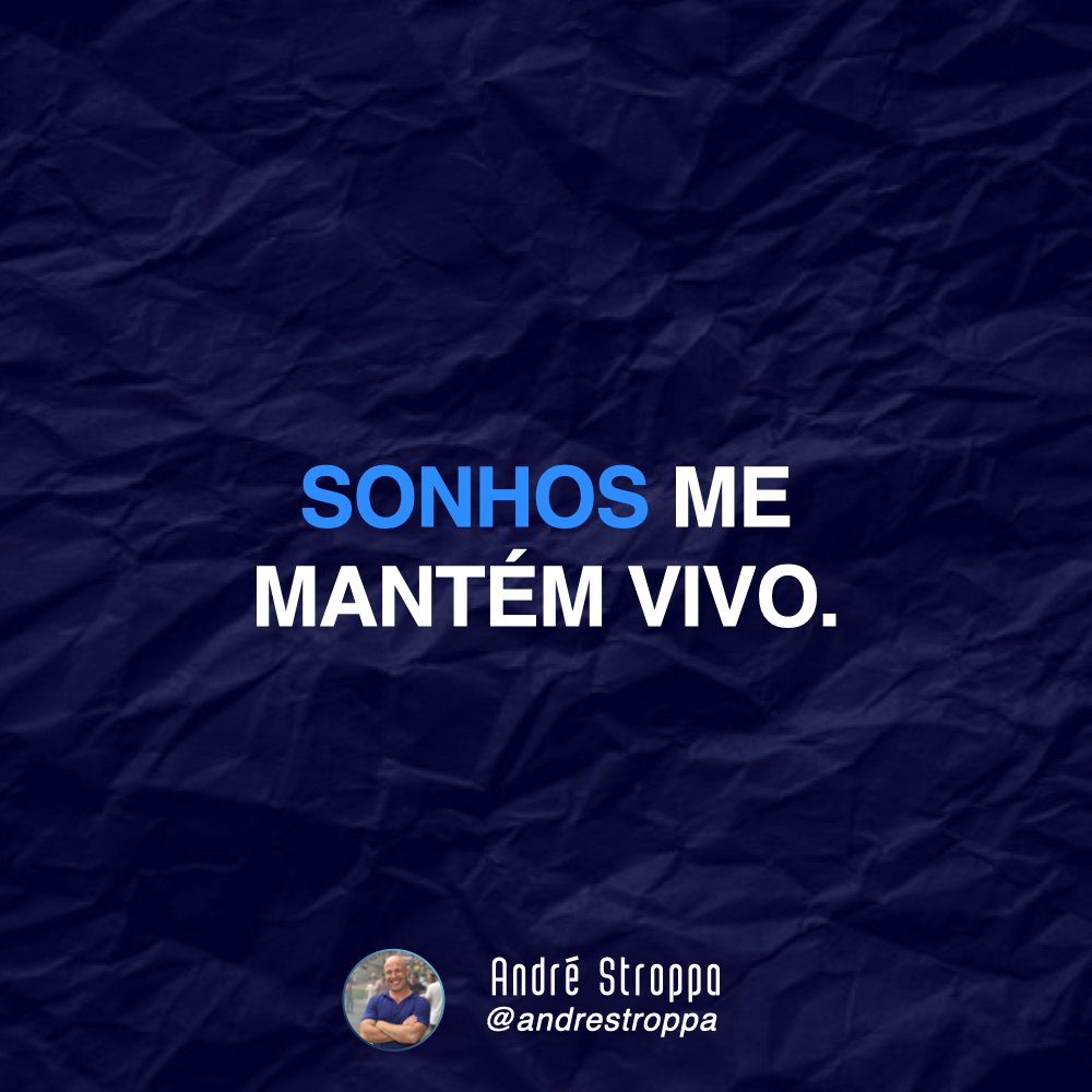 AndreStroppa's tweet photo. O verdadeiro sonho reflete teu propósito e define teu pertencimento. Sonhe sobre o que te faz bem e caminhe com os pés firmes no chão - ninguém consegue vencer uma pessoa que vive seu propósito.
.
.
#motivação #pnl #mindset #desenvolvimentopessoal #htf #fpass #lifelonglearning https://t.co/1bQdGhuQEq