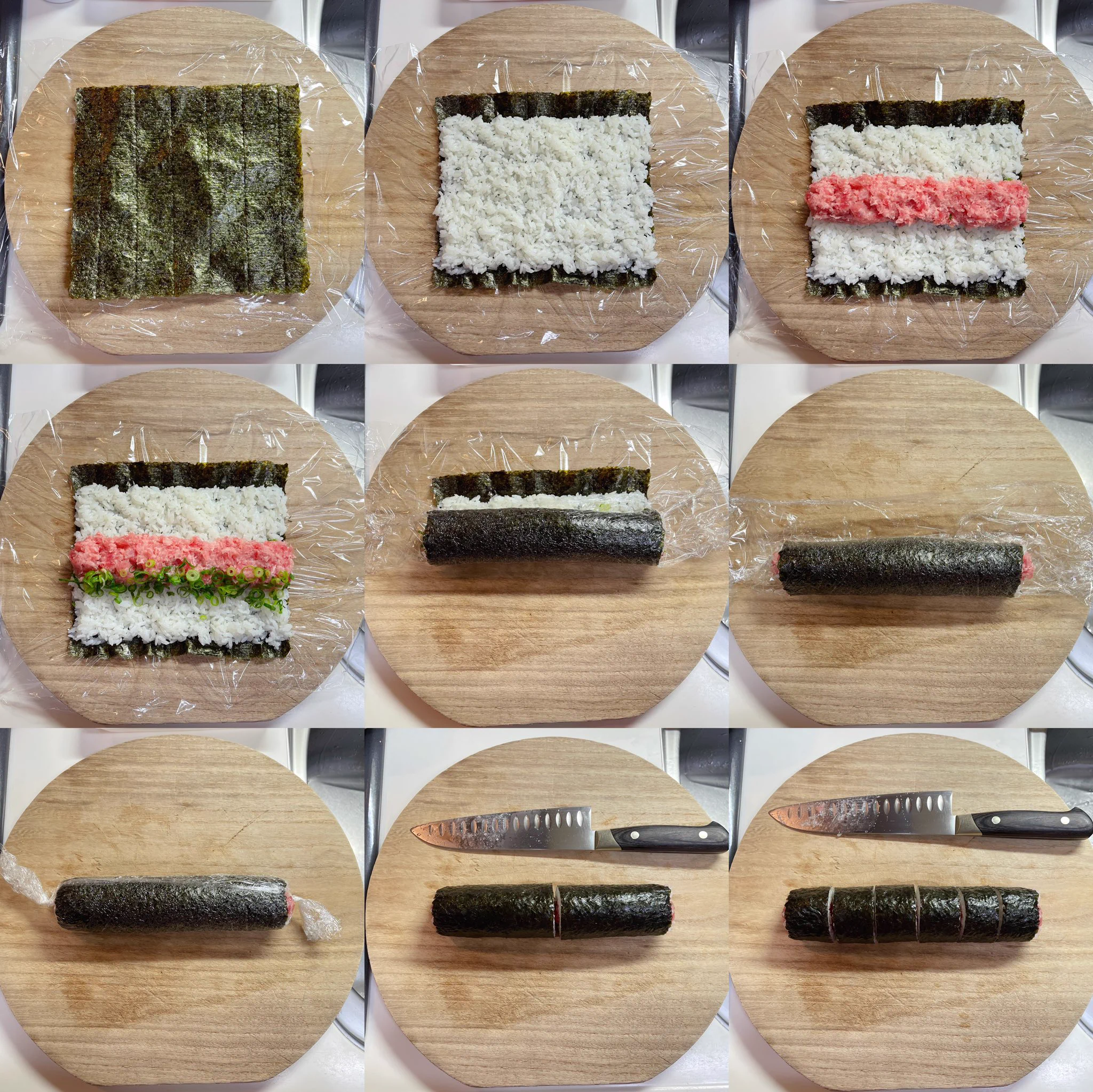 巻き簾が無くても大丈夫？！巻き寿司はラップでも作れちゃう！