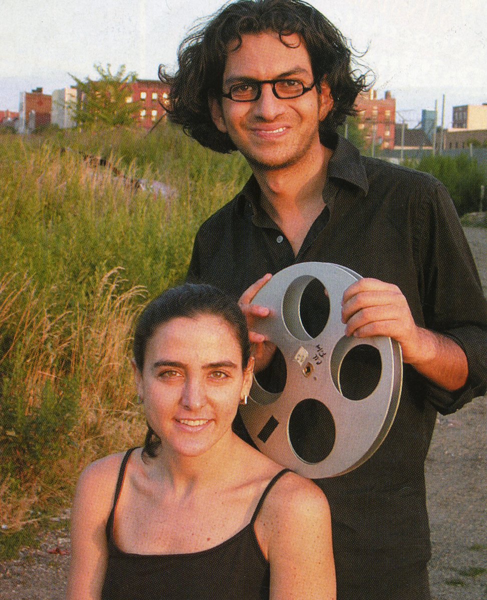 CinemaTropical's tweet photo. Cinema Tropical at 20 — Pick of the Day: 
Cinema Tropical co-founders Mónika Wagenberg and Carlos A. Gutiérrez photographed in Williamsburg, Brooklyn in 2002. Photo by Ilse Fernández. https://t.co/MWceisabGz