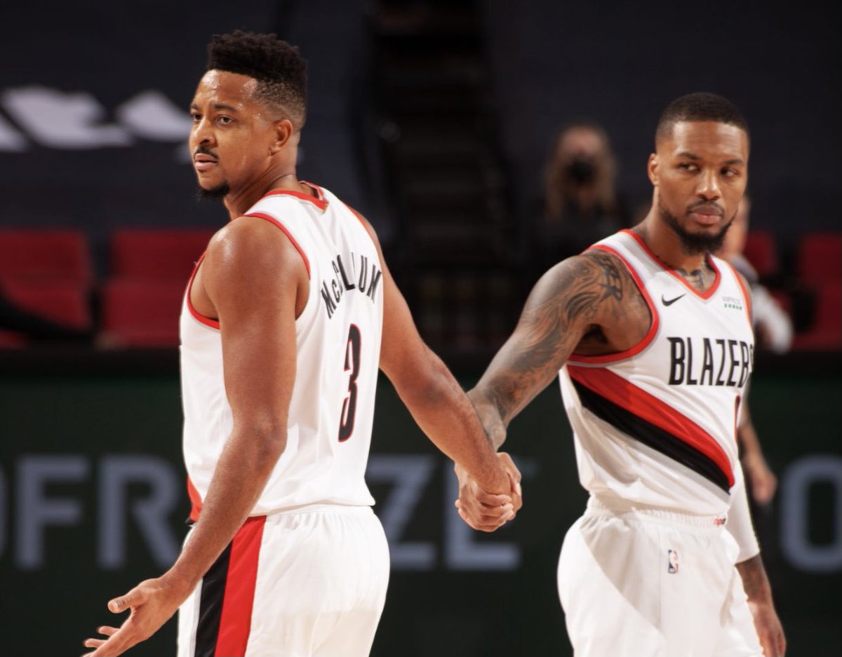 The Blazers are starting to get healthy again with CJ McCollum back. They’re gonna be a dangerous playoff team with Dame and CJ being capable of taking over games down the stretch. Once they get Jusuf Nurkic back, they’ll be a tough out. https://t.co/Dr4EwvQ8zg