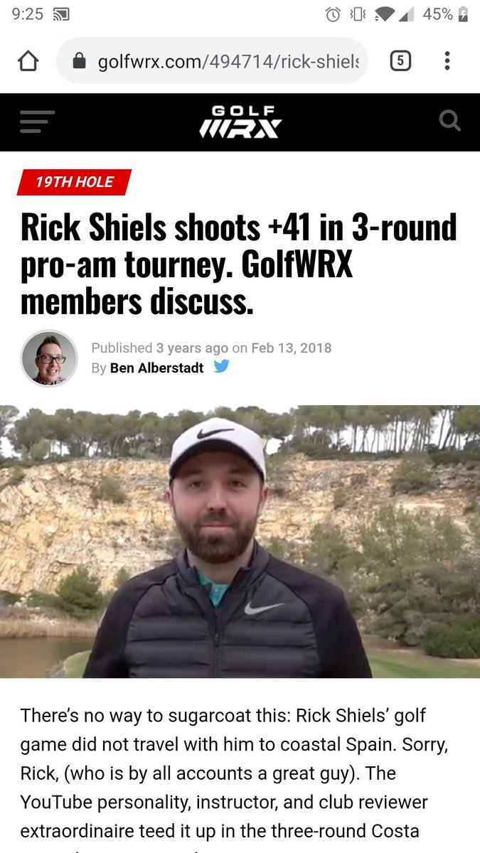 thoseguyssports's tweet photo. Yo little rickey @RickShielsPGA, @James_Robbo_PGA  could smack you up on the course. Who do you think you are? https://t.co/yjDvCtrNoN