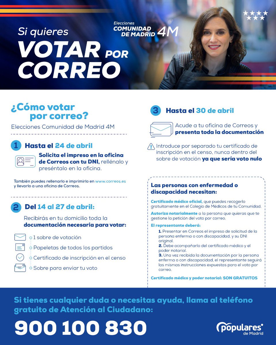 👉🏼Otra mañana en la calle, continuamos informando a los vecinos el proyecto de <a href="/IdiazAyuso/">Isabel Díaz Ayuso</a> para los Madrileños. 
       Comunismo ó LIbertad
En #PuenteDeVallecas lo tenemos claro 🇪🇸
     ‼️LIBERTAD‼️‼️ #YoConAyuso #4M