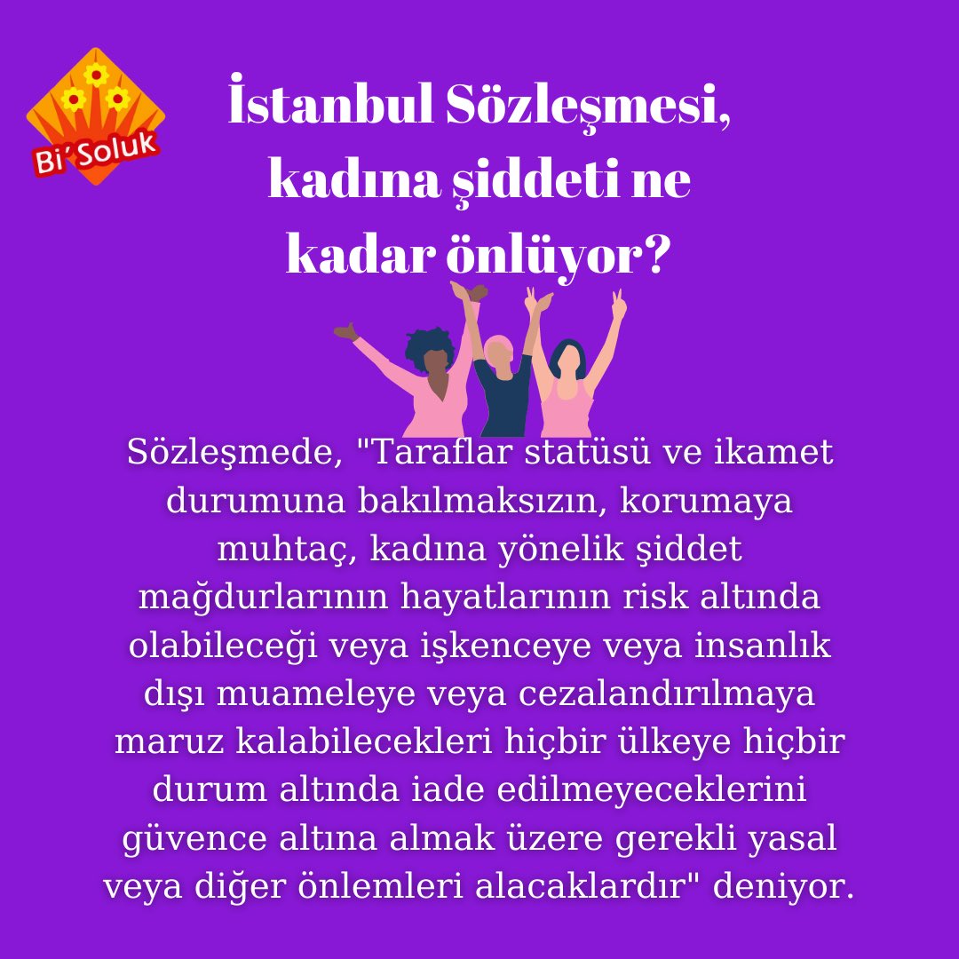 İstanbul Sözleşmesi Yaşatır!    

📌İstanbul Sözleşmesi Nedir?
📌 İstanbul Sözleşmesi hükümleri mağdurları nasıl koruyor, hangi suçları cezalandırıyor?
📌 İstanbul Sözleşmesi, kadına şiddeti ne kadar önlüyor?