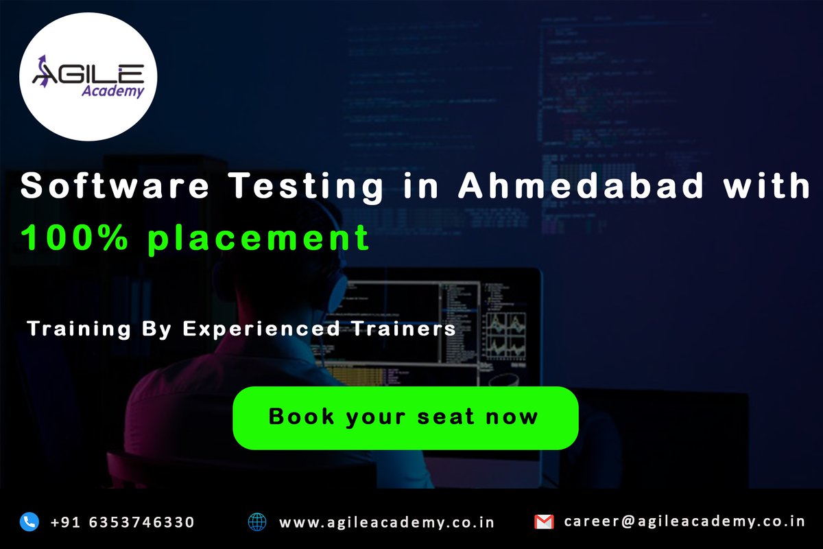 AgileAcademy_'s tweet image. Agile Academy provides Software Testing Training and gives Guaranteed 100% Job Placement in Top Multinational IT Companies.

For any inquiry about #SoftwarTesting Courses, you can contact us at +91 6353746330 or visit at bit.ly/38AgYNG
