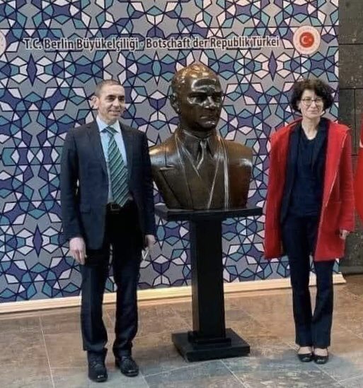 After they receive the award from Germany, scientists visit Ataturk to pay their respect.

Ataturk is the path for enlightenment, Ataturk is the passcode for scientific achievement &amp; for continuous improvement.