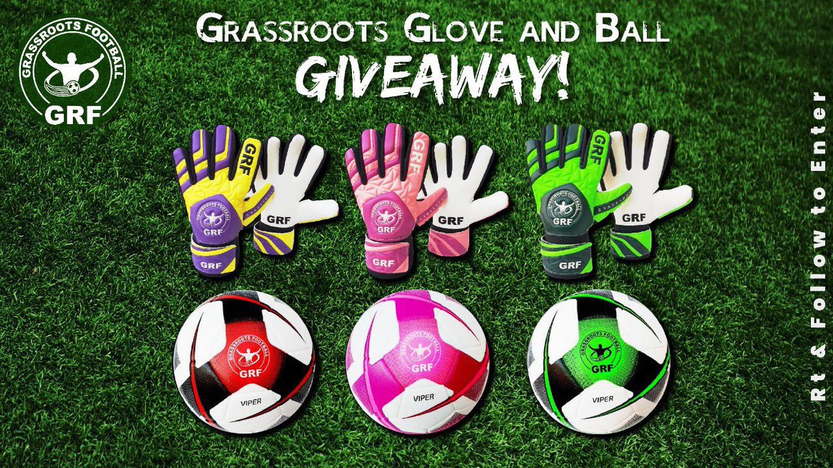 🚨Pair of Gloves &amp; Ball GIVEAWAY🚨

RT &amp; Follow to Enter

🗣Who wants to WIN a new pair of gloves and a new ball?

We will select a winner at random from the entrants @ 8pm TONIGHT. 

Balls available size 3/4/5
Gloves available 5/6/7

View gloves/balls 👉 teamgrassroots.co.uk/shop/