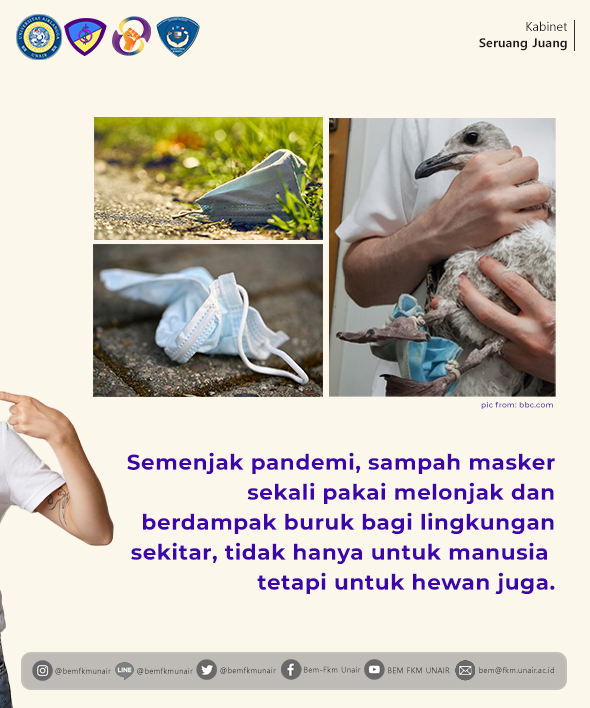 bemfkmunair's tweet photo. Semenjak pandemi, sampah masker sekali pakai melonjak. Faktanya pada awal tahun 2020, sebanyak 70 masker terdampar 100 meter sepanjang pantai di Hong Kong.

Hal ini perlu diperhatikan karena sampah masker sekali pakai mirip dengan ubur-ubur yang merupakan makanan hewan laut. https://t.co/l4paaJ5jHX