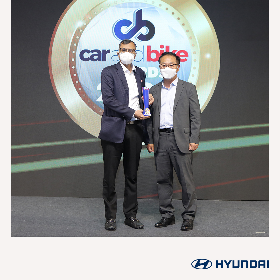 HyundaiIndia's tweet photo. We take pride to announce that #Hyundai has been awarded the Compact SUV of the Year for the #AllnewCRETA, the Premium Hatchback of the Year for the #Allnewi20 and Viewers’ Choice Gadget of The Year at the @carandbike awards.
#HyundaiIndia #BornMagnetic #UltimateSUV #CnBAwards https://t.co/ErJmJHsRXD