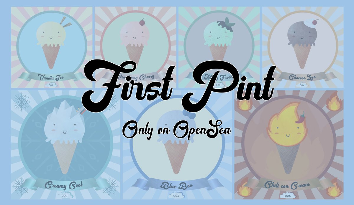 KittyMe0wCat's tweet photo. Just dropped our first Pint on OpenSea🍨🌊
Check out the collection now while scoops last 😉
https://t.co/H4jUg9pH7E
#NFT #NFTart #NFTcollector #NFTcollection #NFTartist #Ethereum #CryptoCream #NFTCommunity #cryptoart https://t.co/zb6PVToXhn
