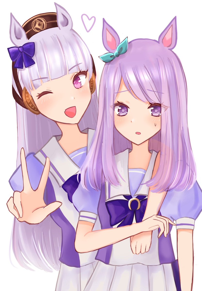 ウマ娘イラスト0321 ウイニングチケットとシンボリクリスエスの誕生日 2ページ目 Togetter