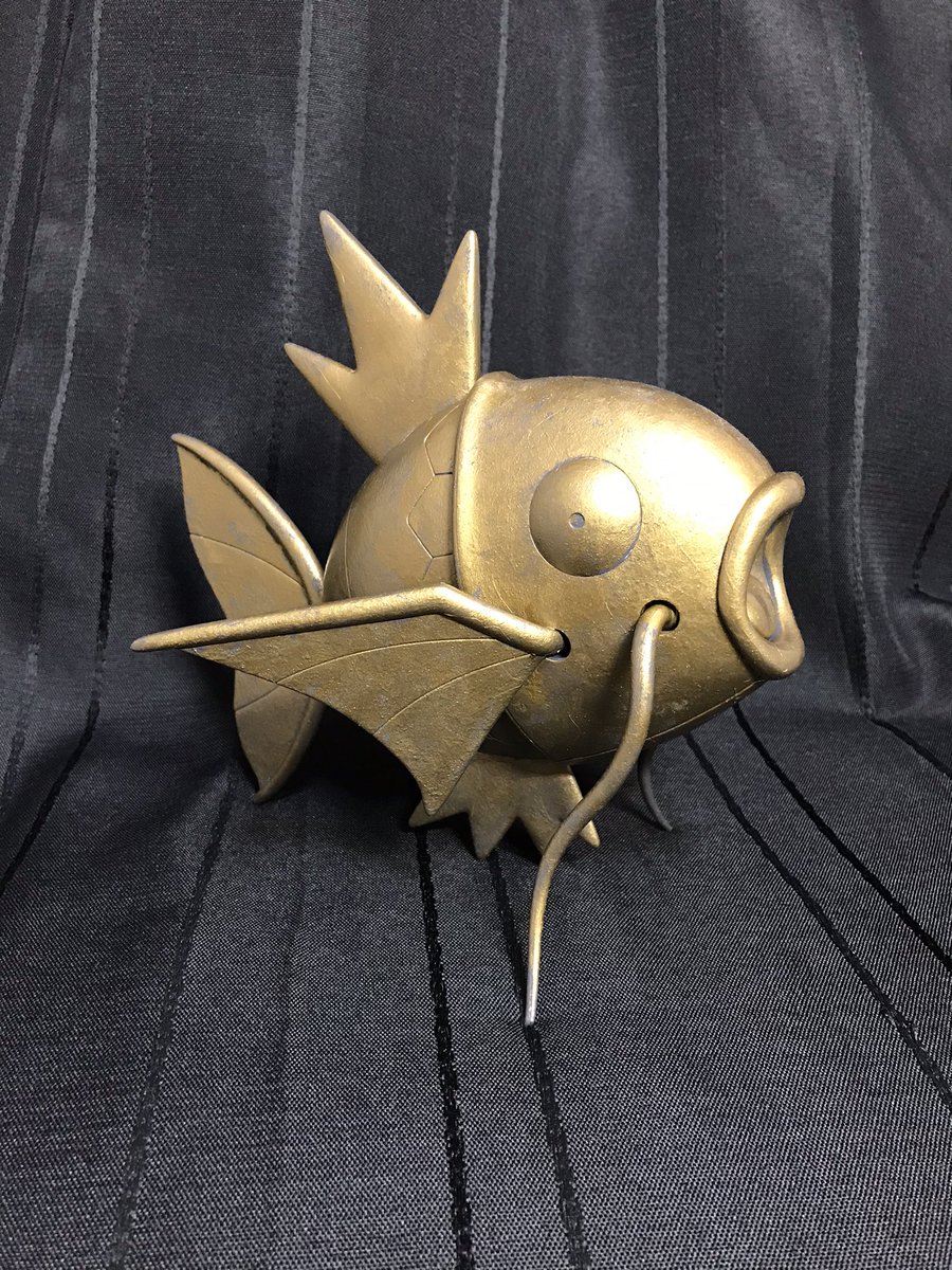 かずま ポケモンプラモコレクションコイキング完成です 買ってから約5時間という最速の制作スピード どこかの遺跡から出土しそうな質感に仕上げてみました コイキング プラモデル ポケモン T Co Bmuue41r6j Twitter