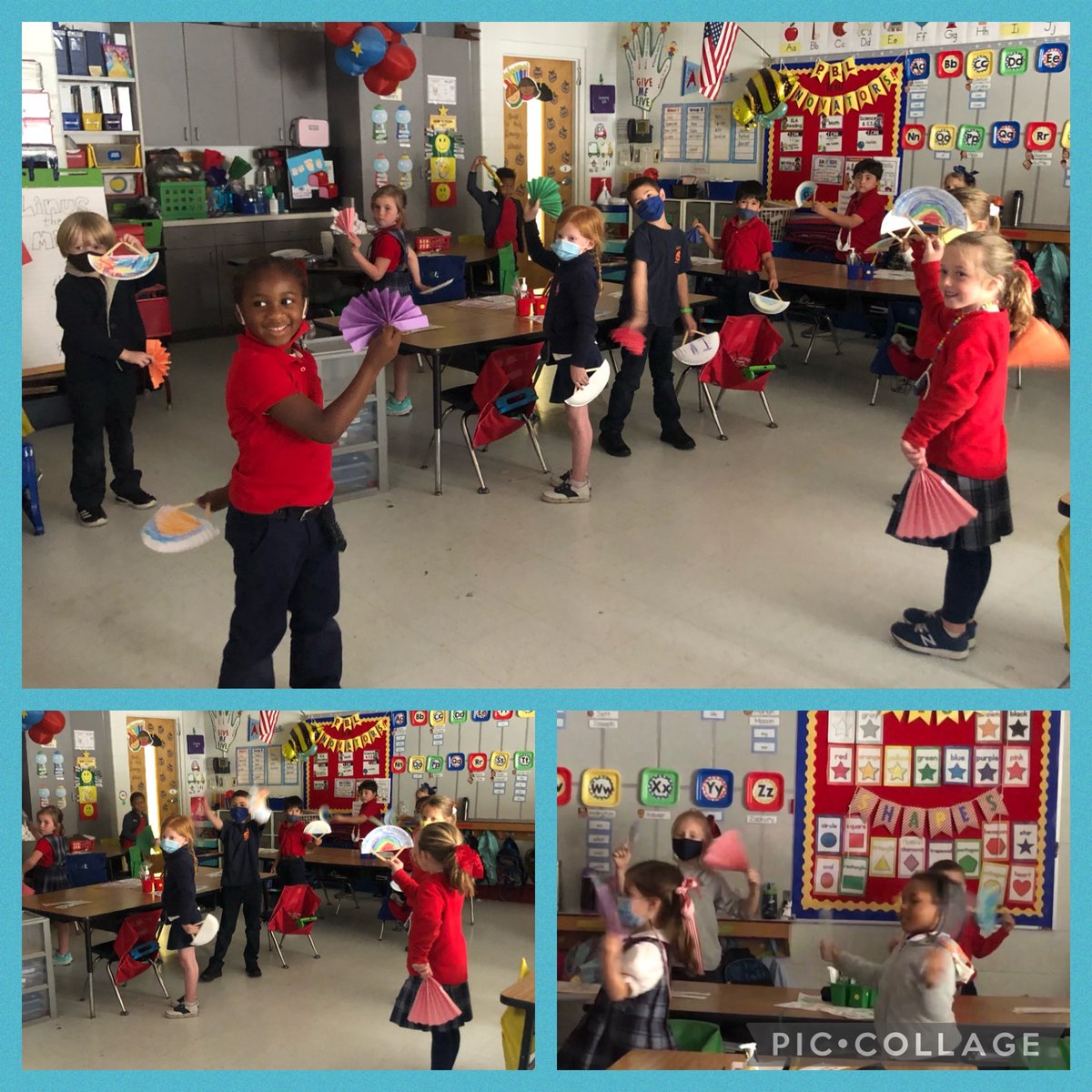 When your keyword is fan, you make hand fans and learn a fan dance! So much fun <a href="/MaryBAustin/">Mary B. Austin Elementary</a> with <a href="/BrainspringOG/">Brainspring</a>! We ❤️ Phonics First! <a href="/MobilePublicSch/">MobilePublicSchools</a> #multisensory #learningleading 💃🏻