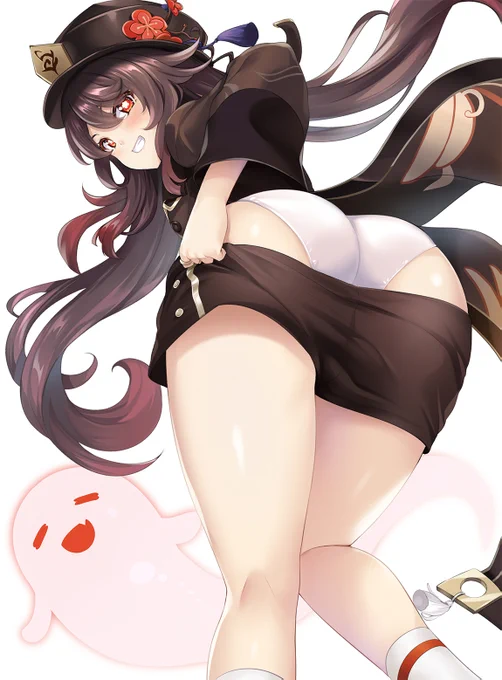胡桃。ショートパンツからの生足が魅力的
#原神 