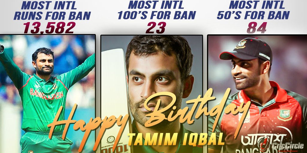 Happy Birthday Tamim Iqbal  .  