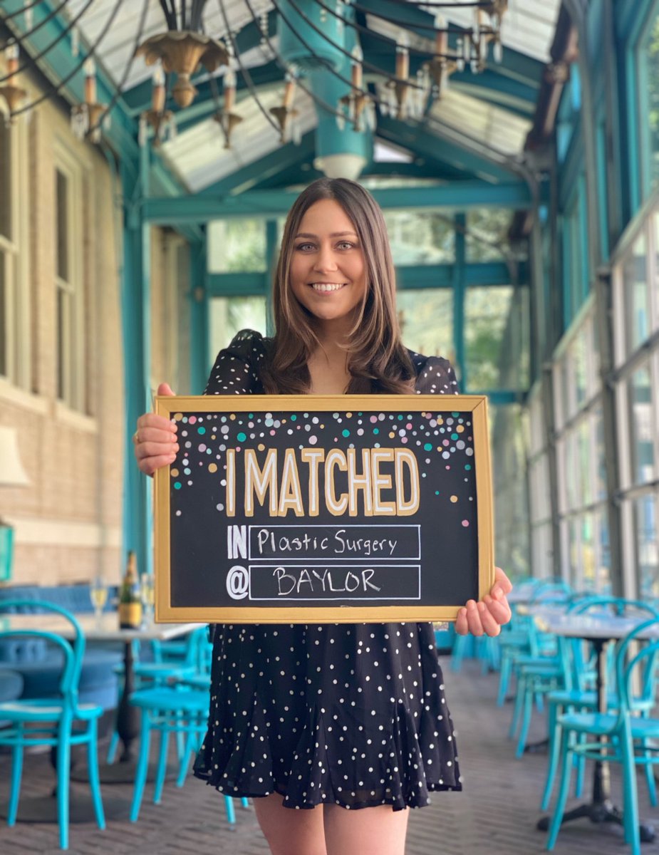 The last 24 hrs have been a whirlwind of complete joy but I had to share with #MedTwitter that I have officially matched in Plastic Surgery at Baylor College of Medicine!!! What a DREAM! #Match2021 #MatchDay