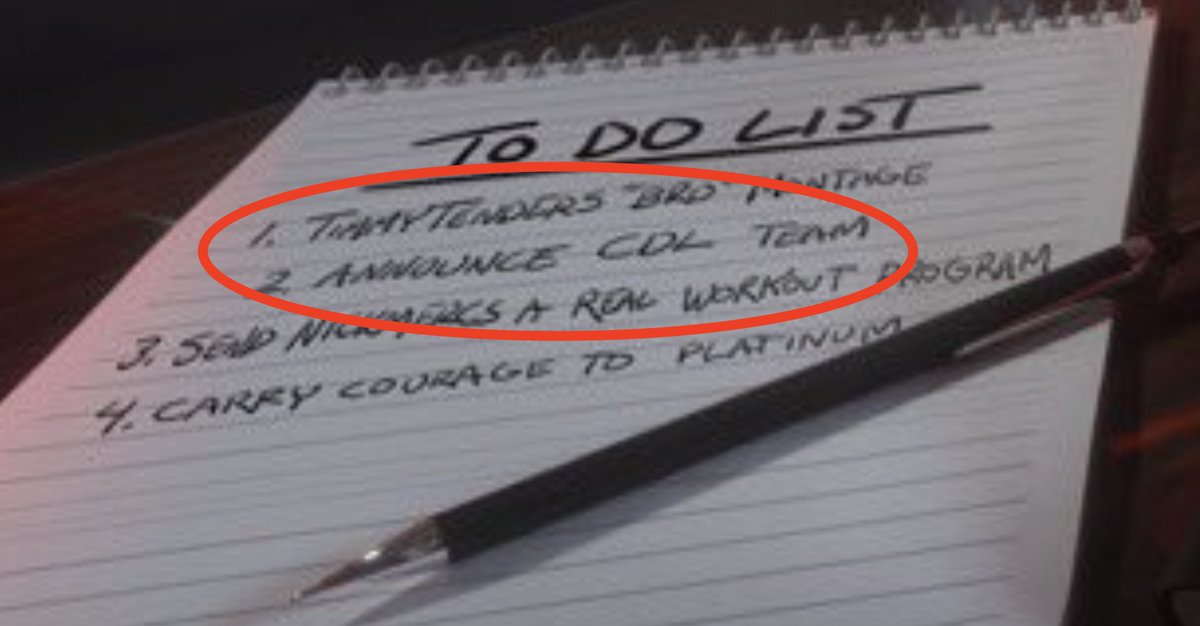 Look at what's on <a href="/drdisrespect/">Dr Disrespect</a>'s to-do list 👀😅