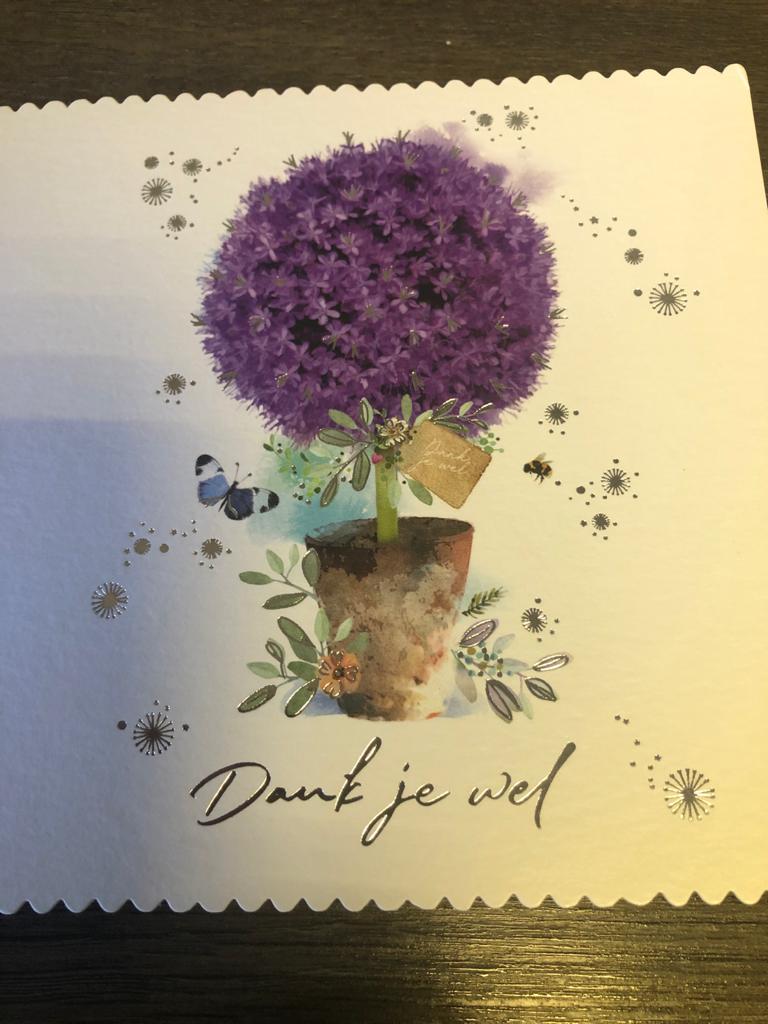 Hier wordt je toch blij van! Wat ontzettend lief dat een klant dit stuurt 😀😀