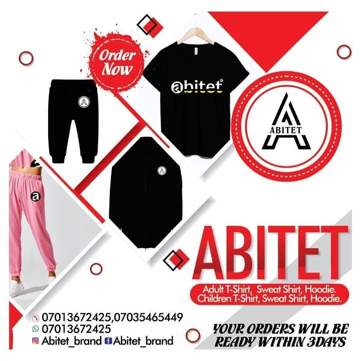AbitetB's tweet photo. Abitet brand 

Pls patronize us 
Follow us for follow back https://t.co/eOYYRYKqtM