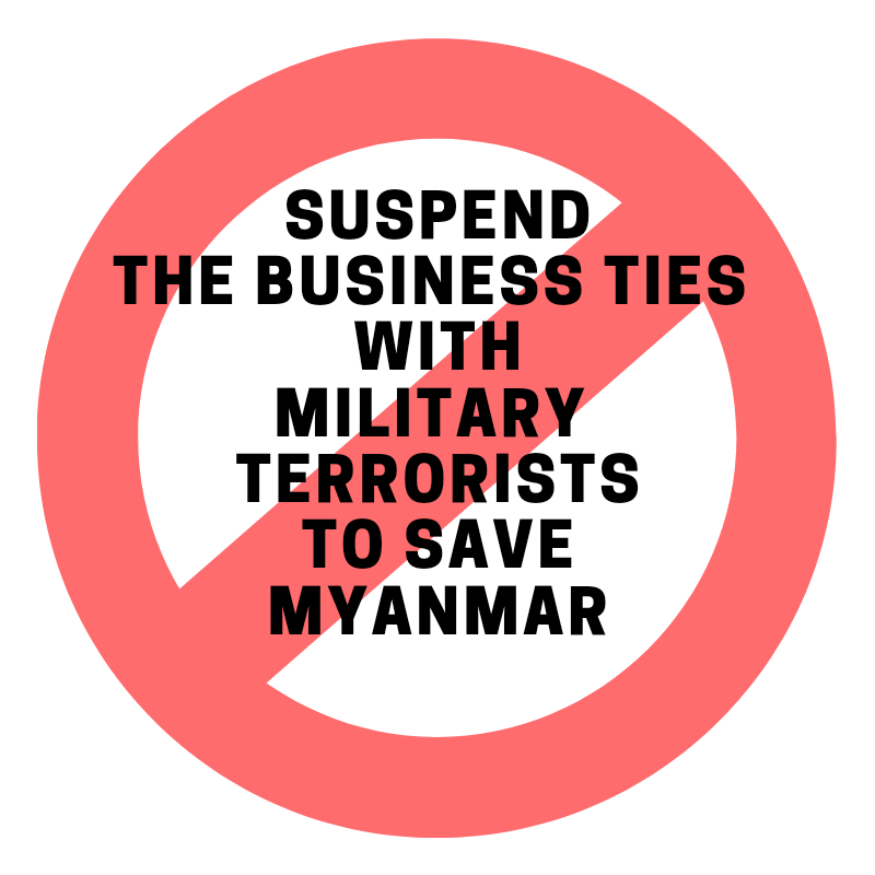 m4_MeeMee's tweet photo. We, Myanmar civilians, truly request the Leaders of @Petronas, ν¬μ€μ½(POSCO), @PTTEP, Total Myanmar to suspend Business Ties with Military Terrorists and Stop Revenue Payments according to statement from @CrphMyanmar
#StopSupportJunta
#Stop_Blood_Money
#WhatsHappeningInMyanmar https://t.co/Y9MC42z4JI