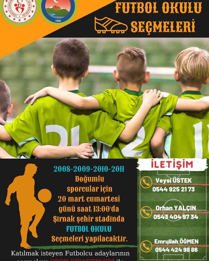 SirnakValiligi's tweet photo. FUTBOL OKULU SEÇMELERİ BAŞLADI https://t.co/c6k4VJKTqM