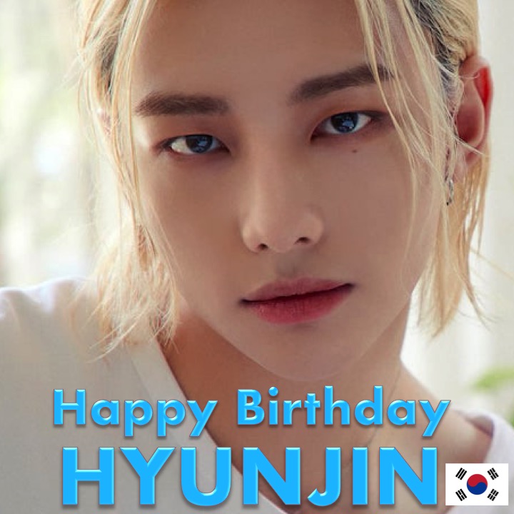 WORLDMUSICAWARD's tweet photo. Happy Birthday to #StrayKids' handsome and very talented dancer and rapper #Hyunjin (#현진)! 👨‍🎤🎂🍾🎁🎉🎇 ☀️👑 #HappyHyunjinDay @hyunloop  @Stray_Kids  
https://t.co/xgVBj1qhNk https://t.co/X1u63b9rFG
