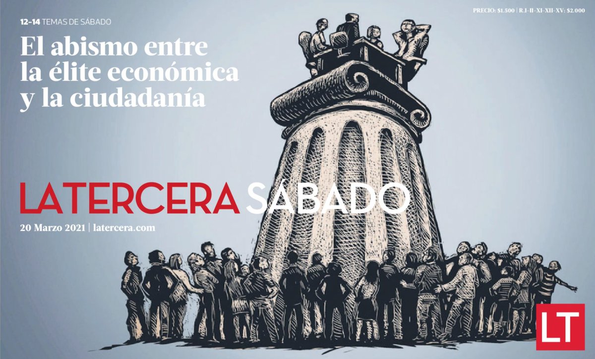 CentroCOES's tweet photo. 🔴HOY, especial sobre #élite en @latercera  "Desconectados: la élite económica y el resto de la ciudadanía", estudio a cargo de Cristóbal Rovira y Jorge Atria @icsoUDP @udp_cl ➡️ https://t.co/CnBKzeJK6v https://t.co/1gjoTXtLjT