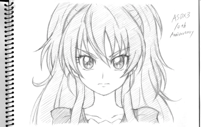 #プリキュアオールスターズDX310周年感謝祭
DX3名場面鉛筆模写・北条響

ほんっと響は顔がよすぎる 