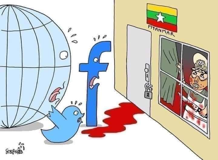 AngelMa43794656's tweet photo. It’s been 6 days since the Military Junta cut off mobile internet which people in rural areas rely mostly on. WIFI is still accessible yet we are not sure until when. We do not accept INTERNET SHUT DOWN. We do not accept NEWS SUPPRESSION.

#WhatsHappeningInMyanmar
#Mar20Coup https://t.co/0iF2lndNNh