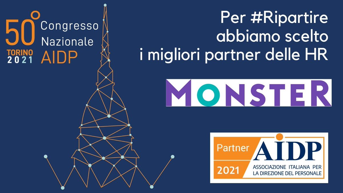AIDP Gruppo Piemonte e Valle d’Aosta (@aidp_piemvda) on Twitter photo Anche <a href="/Monster_Italia/">Monster.it</a> è #partner di #AIDP2021 - 50° Congresso Nazionale @AIDPlive
🧐 PER SAPERNE DI PIU' 👉 praxi.praxi
✅
⚠ ISCRIVITI ENTRO IL 31 MARZO ⚠
🧡💙Vivi il #Congresso al 100% 🧡💙
⭐ CLICCA QUI ➡ congresso.aidp.it Anche <a href="/Monster_Italia/">Monster.it</a> è #partner di #AIDP2021 - 50° Congresso Nazionale @AIDPlive
🧐 PER SAPERNE DI PIU' 👉 praxi.praxi
✅
⚠ ISCRIVITI ENTRO IL 31 MARZO ⚠
🧡💙Vivi il #Congresso al 100% 🧡💙
⭐ CLICCA QUI ➡ congresso.aidp.it