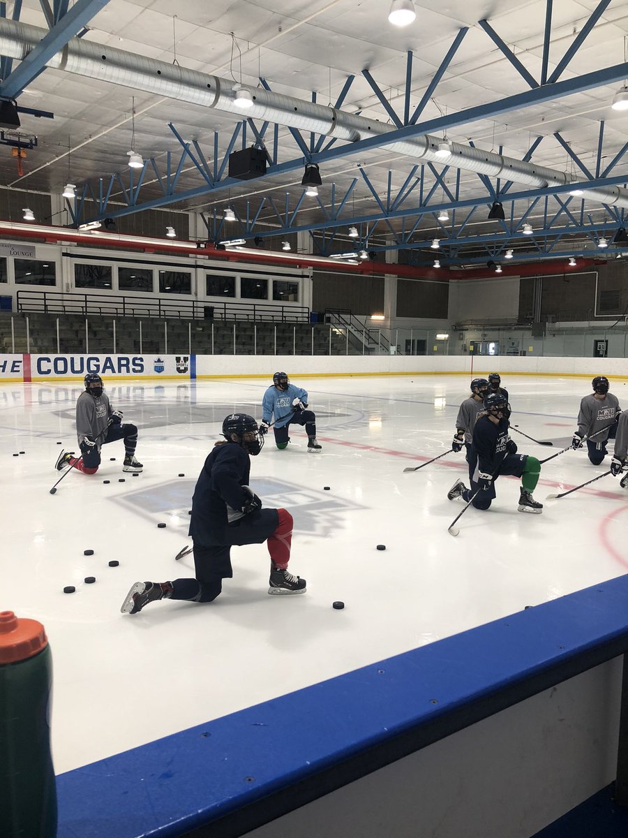 mruwhockey's tweet photo. Showing our support this week for all the @heroshockey SuperHEROS for World Down Syndrome Day. Check out our mismatched socks! 🧦#RockYourHKYSocks #WDSD21 https://t.co/bLQj2qWQTo