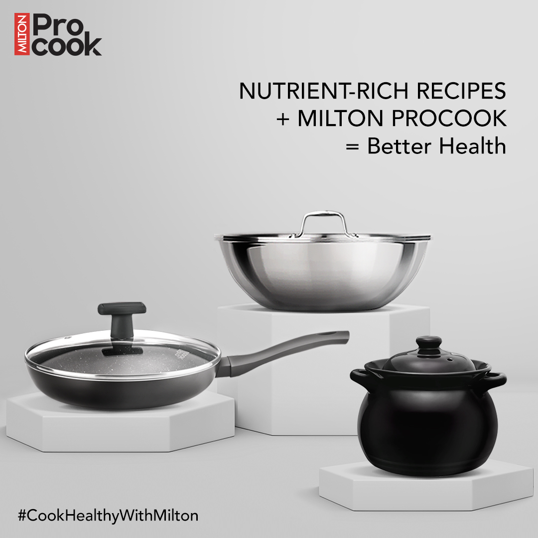MiltonHomewares's tweet photo. Milton ProCook lets you whip up your favourite wholesome recipes and bring a touch of good health to your table!
To know more, visit https://t.co/X2c84XbUgN or call at +91-7506368808
#MiltonProCook #CookHealthyWithMilton #TriPly #NonStick #Clayware #Cookware #Food #Milton https://t.co/f7qcvNhQG7