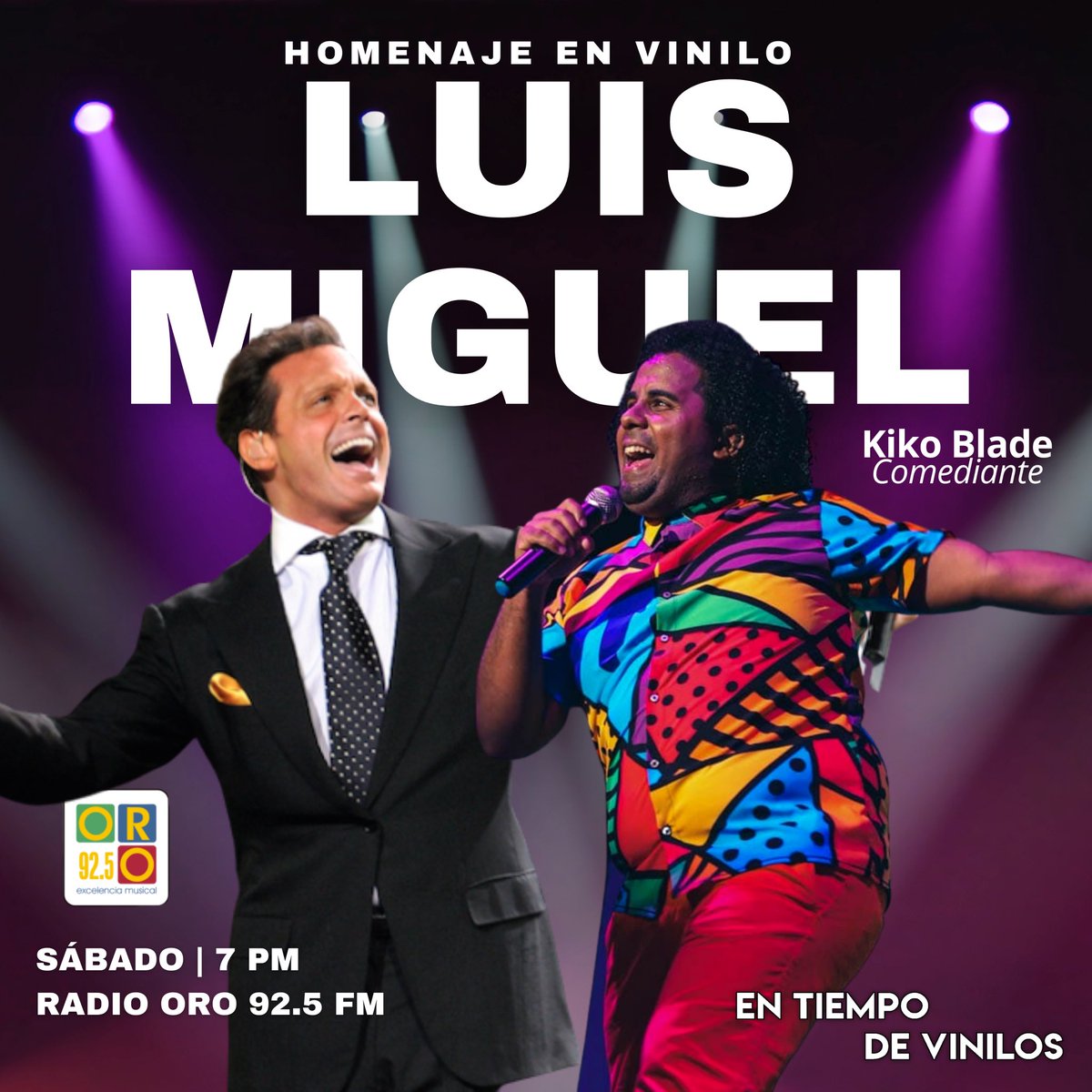 EnTiempoVinilos's tweet image. 📣ESTA NOCHE ⏰ 7PM | Llega el comediante y coleccionista de vinilos @KikoBlade a presentarnos la música que él escucha de #LuisMiguel, uno de sus artistas favoritos.🔥 ¡No te lo pierdas!⠀
🌐entiempodevinilos.com⠀
📻Radio Oro 95.5 FM⠀
⠀
#EnTiempoDeVinilos #KikoBlade⠀