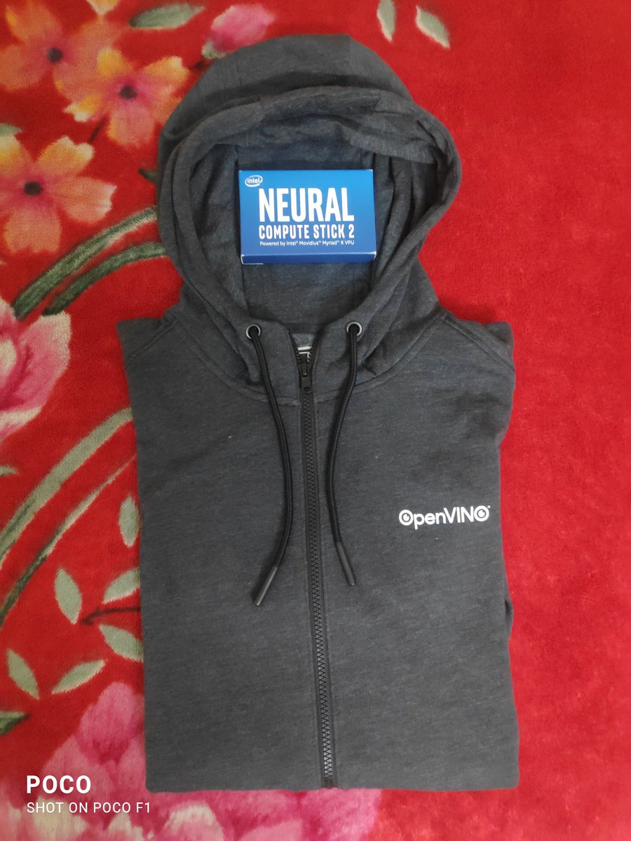 SuryaPr414's tweet photo. I would like to thank @ADLINK_Tech and @IntelAI  for giving me an opportunity to participate in the #2020Visionhack. Special thanks to @pauliewealls and @raymondlo84. I am really excited to use my Intel Neural Compute Stick 2!!!!
#ComputerVision #AI #OpenVINO #EdgeAI https://t.co/kcW3YSTxRN
