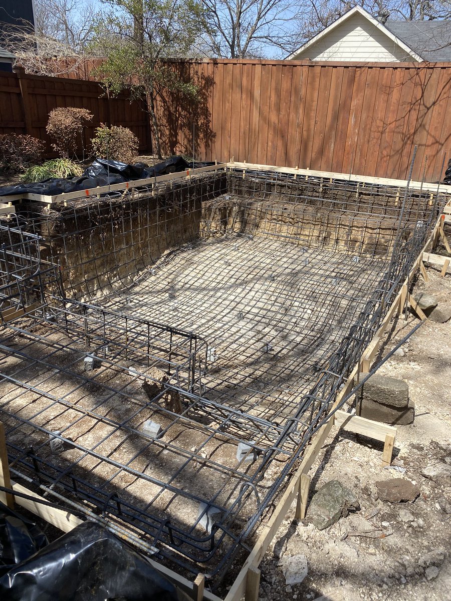 GarciaSteel's tweet photo. For your steel reinforcing call us at 817-988-4597, we got you covered! 👍🏽

.
.
.
.
.

 #pool #swimmingpool #rebar #steel #rebarpool #steelpool #dfw #dallas #ftworth #construction #garciasteel #ironwork #landscape #poolconstruction #texas #rebartying #rebarconstruction https://t.co/matt29mxiv