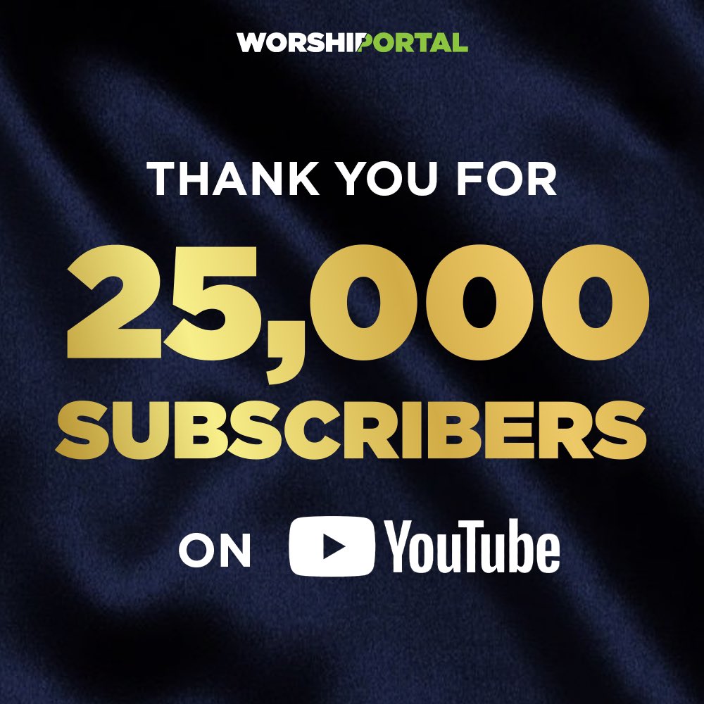 Worship_Portal's tweet photo. 25,000 is such a ridiculous number to me. That this many of you chose to subscribe to get more of my content blows my mind. I am grateful for each and every one of you, we have some big things coming this year for all of you! Love you all!
#25ksubs @youtube @ytcreators https://t.co/HKzZfMpkqZ