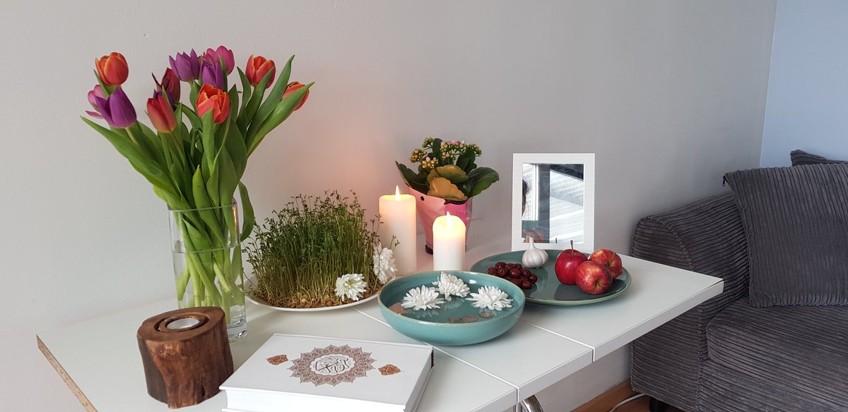 Happy Persian new year and #Nowruz 🎉
This celebration of #Spring 🌸 is filled with symbolism around rebirth and the most symbolic observance is "haft-sin", the custom of setting a table with seven items beginning with the letter s in Persian.