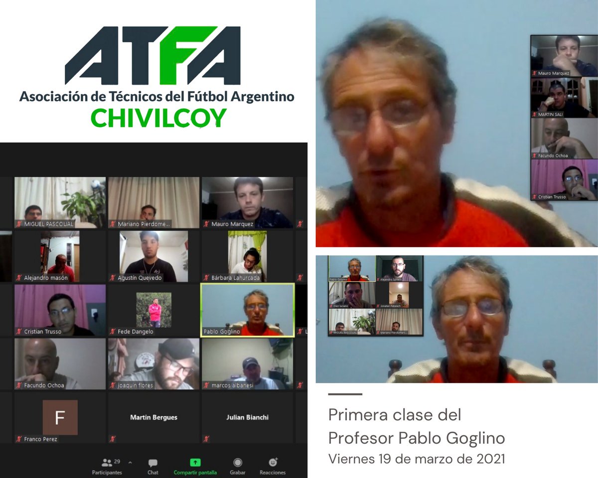atfachivilcoy's tweet photo. 📒Este viernes, los alumnos de 1er y 2do. Año de ATFA Chivilcoy, tuvieron su primera clase, con el recientemente incorporado Profesor Pablo Goglino.

⚽️#ATFAChivilcoy Educación Calificada.

#atfa #atfachivicloy #futbol #directortecnico #directortecnicofutbol #capacitacion #afa https://t.co/YspTO2LEgD