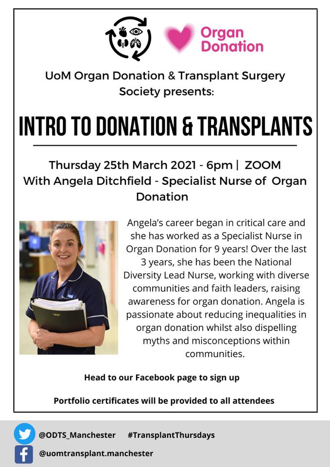 You said, we listened!

#TransplantThursdays

In-depth talks with expert guest speakers

Full schedule of lectures to be announced!

Open to all med students &amp; professionals

🙌Portfolio certificates available

1st lecture - Intro to donation &amp; transplantation

👇Details below!