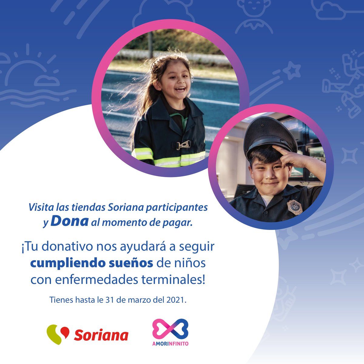 ¿Y tú, vas a ir hoy a #Soriana a hacer tu súper? Dona al momento de pagar y así podremos cumplir más sueños. Más información en el link de nuestra bío #AyudaQueLlega