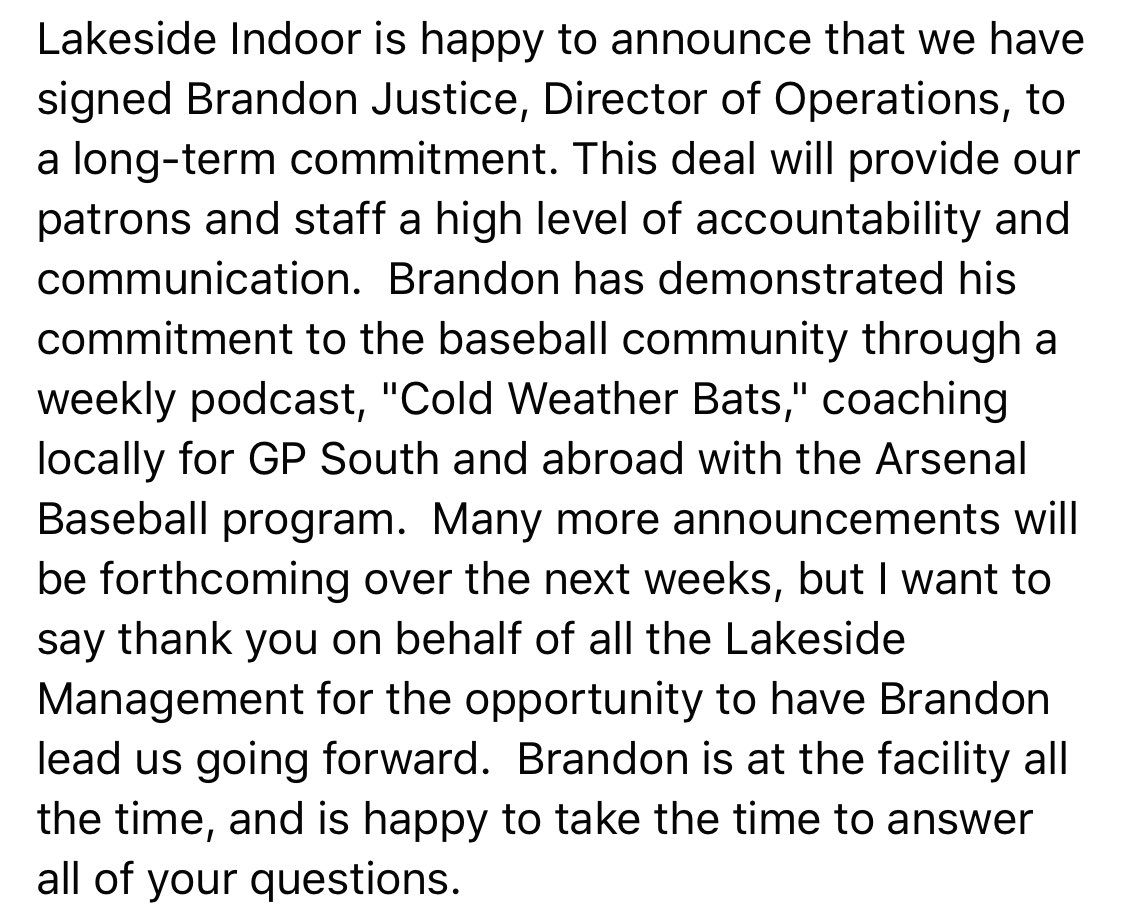 🚨NEWS🚨

We have agreed on a long-term commitment with our Director of Operations, <a href="/Coach_BJustice/">Brandon Justice</a>