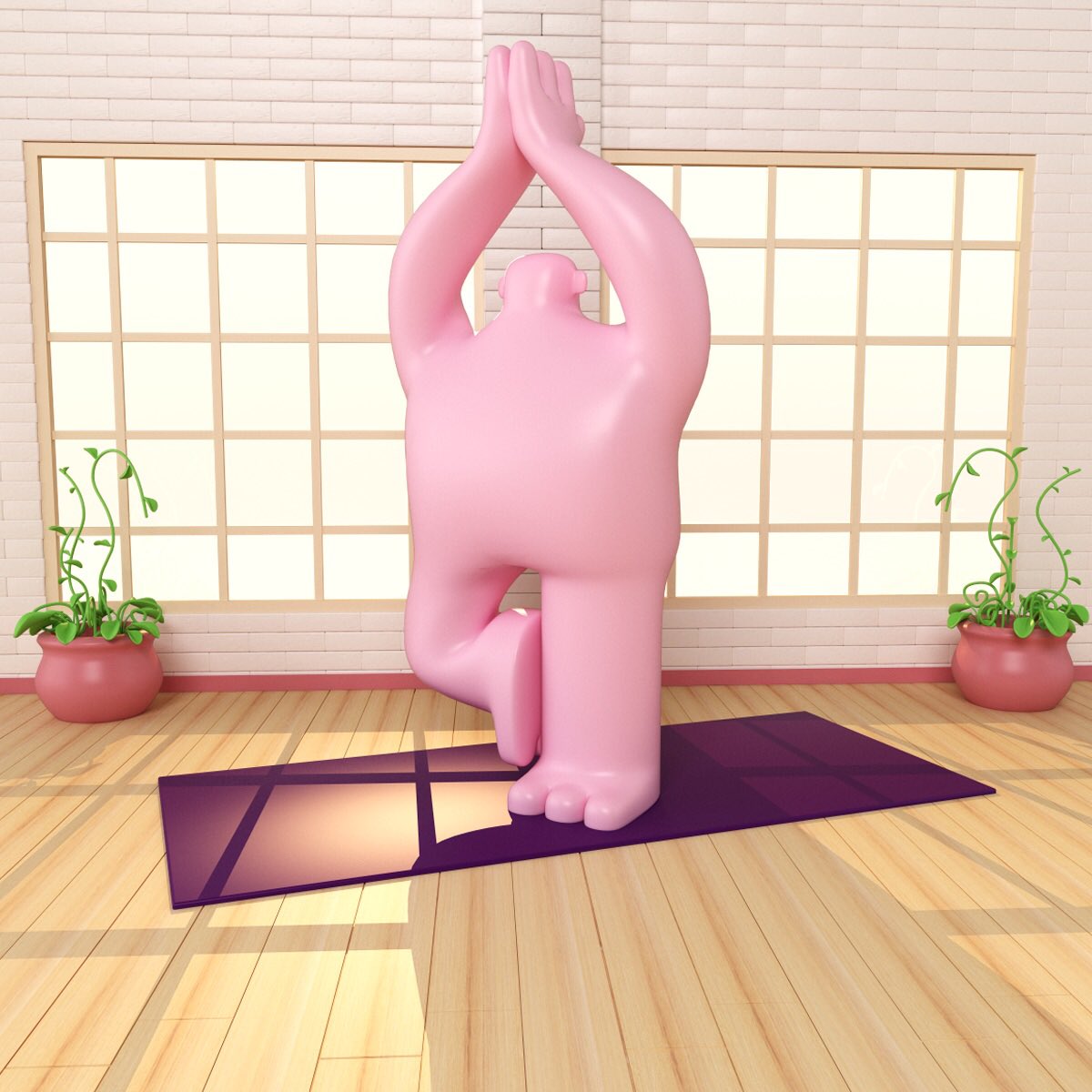 OleGallomx's tweet photo. El Γ‘rbol βyogaβ
.
.
#C4D #cinema4D #3D #olegallo #characterdesign #illustration #domestika #maxon @domestika #yoga #yogatree #elarbol https://t.co/QSgshyQbsB