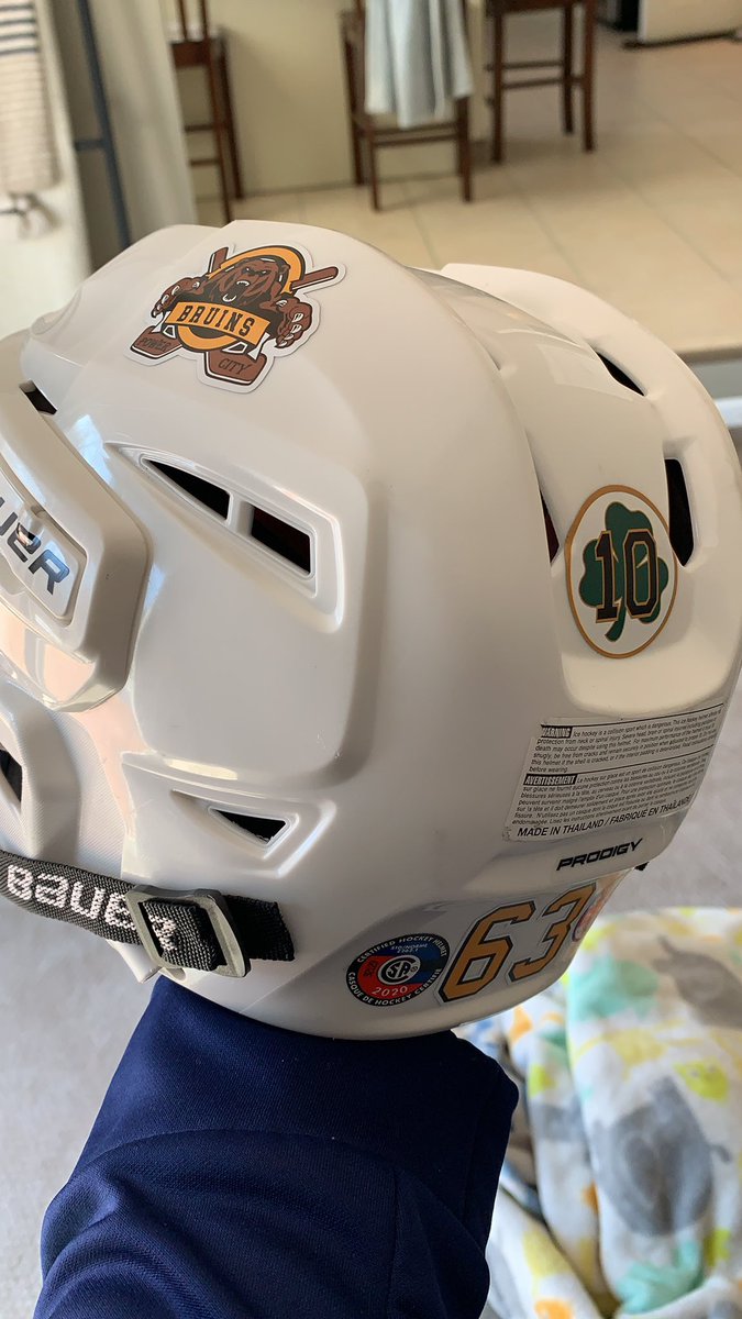 Anthony03232015's tweet image. @AJsArmy10 one power city bruins 7u helmet is ready to go . Helping a great cause . Nothing stronger then the hockey community .