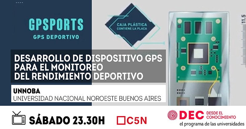D_Conocimiento's tweet photo. Hoy te mostramos el trabajo de la #UNNOBA con la creación del #GPS deportivo, de la @ETUnnoba 
#DECTV, a las 23.30 en @c5n, una producción de @freakconsultora 
.
#Tecnologia #Deportes #GPSSports #Universidad #Investigacion https://t.co/7MjMuoRR5q